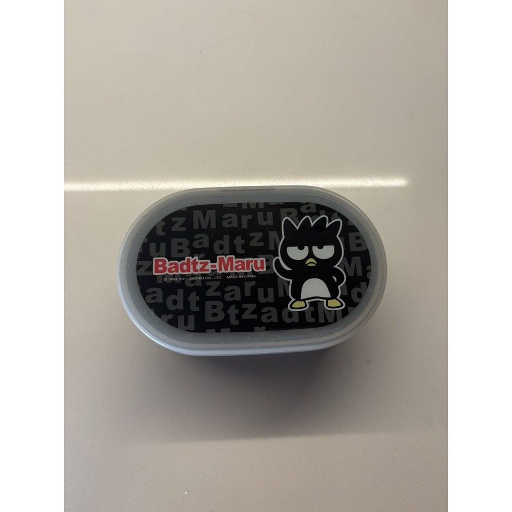 A Rare Vintage Plastic Sanrio 1993,1995 Badtz Maru Bento Box Lunch Box